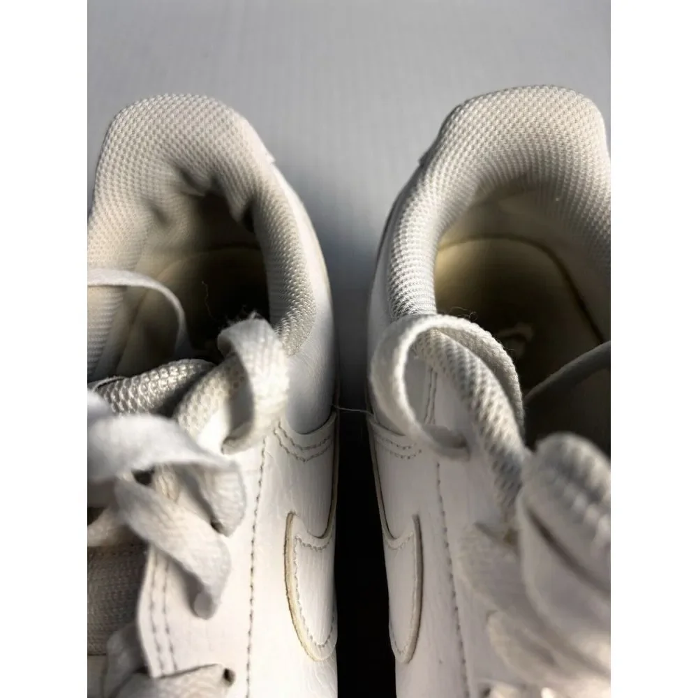 Nike Men's‎ Court Vision Alta Leather platform sneakers in triple white size 10